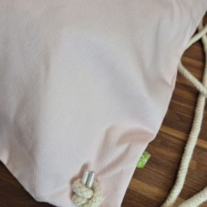 Sac de gym brodé - rose